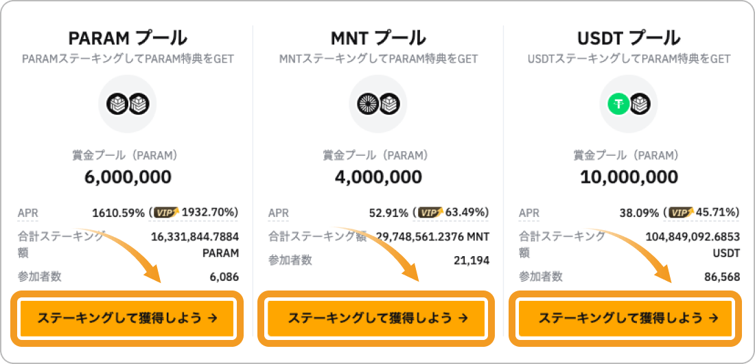 ローンチプールの参加