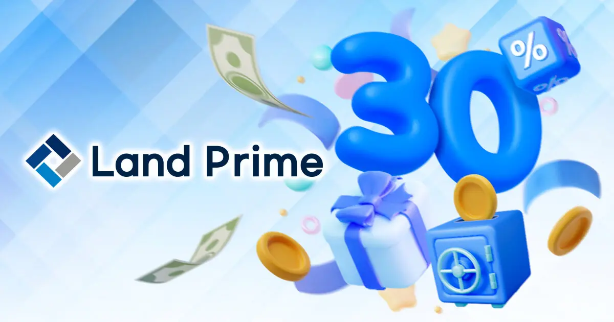 Land Primeが30％入金ボーナスキャンペーンを開催