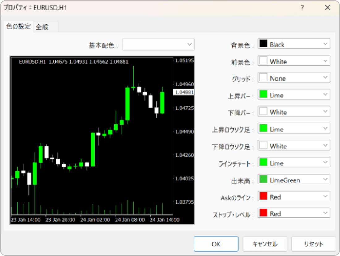 黒配色におけるの中間色の利用例