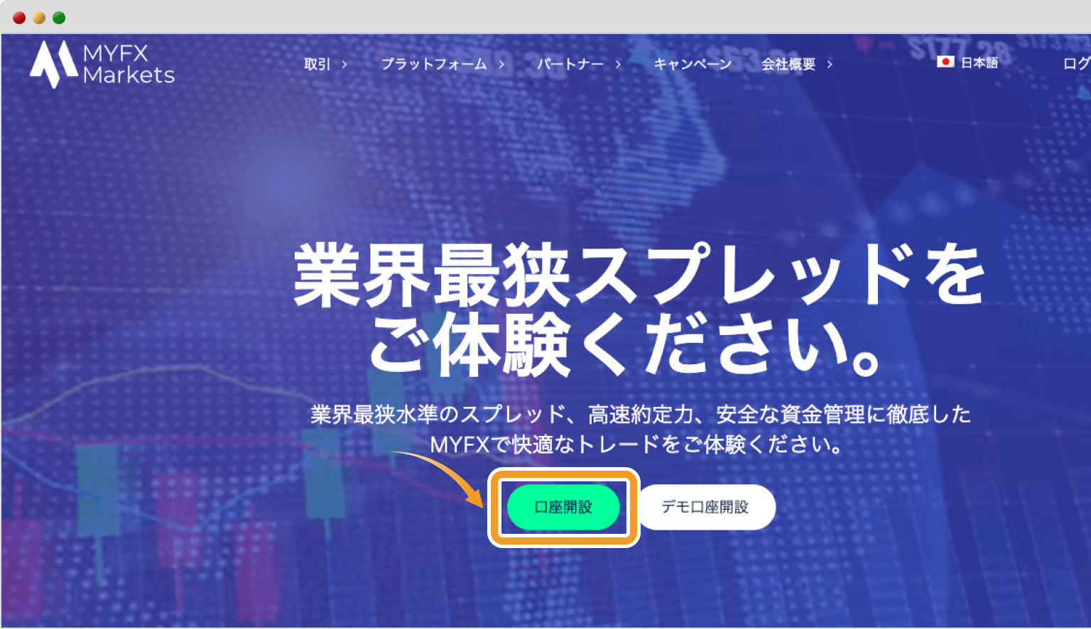 MYFXMarketsの公式サイト