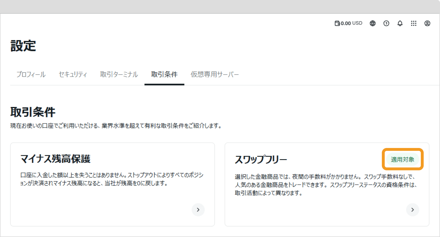 Exness取引条件