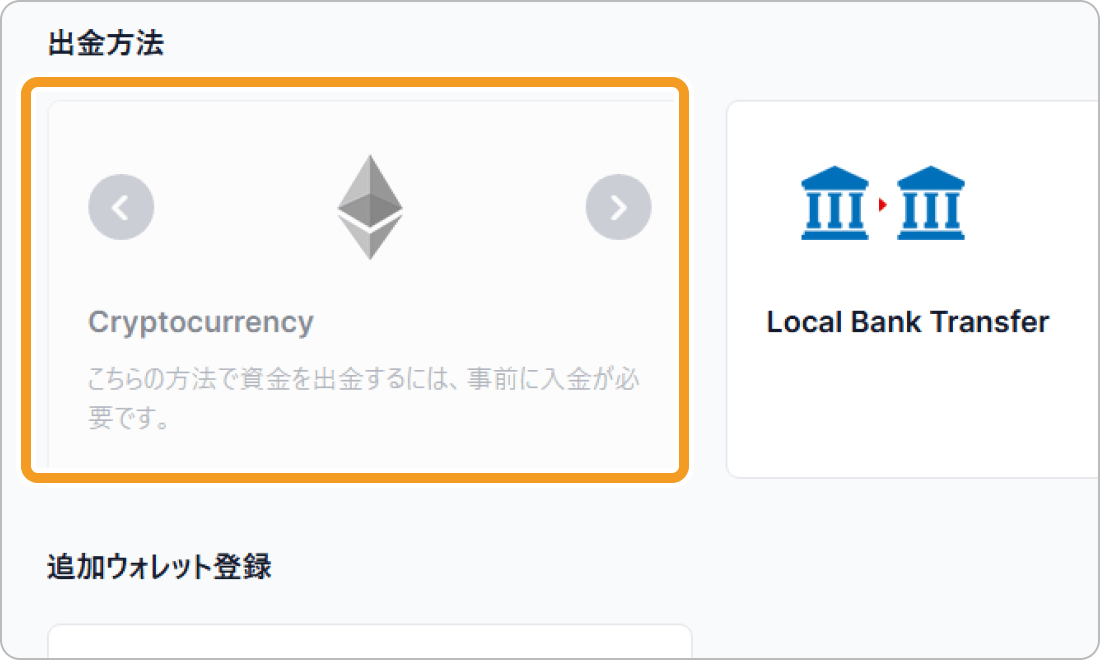 XMTrading出金方法選択