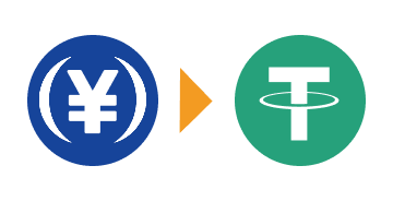 JPYCをUSDTに交換